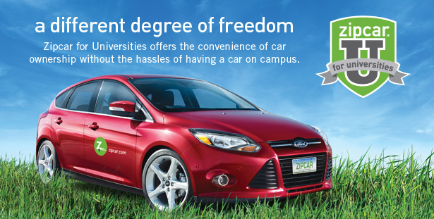 College Student Survival Guide Use a ZipCar